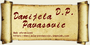 Danijela Pavasović vizit kartica